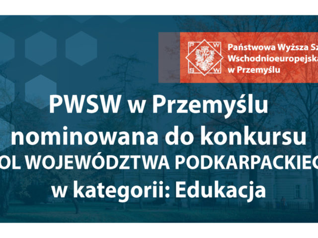 Nominacja dla PWSW w Przemyślu w konkursie IDOL WOJEWÓDZTWA PODKARPACKIEGO 2020