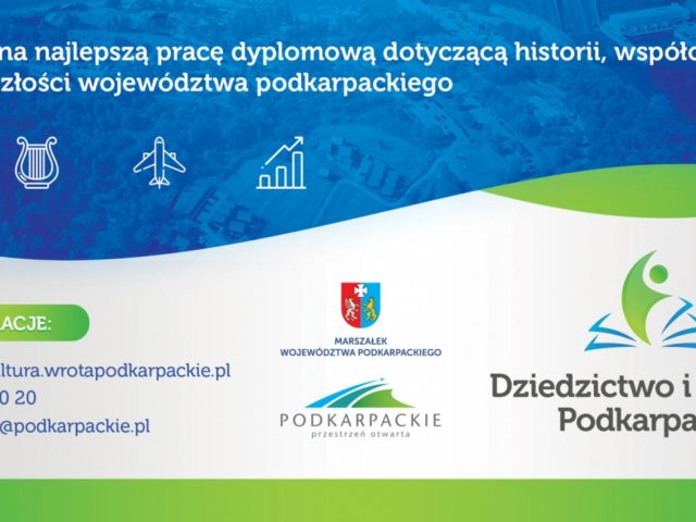 Konkurs prac dyplomowych „Dziedzictwo i Rozwój Podkarpacia” – edycja 2020