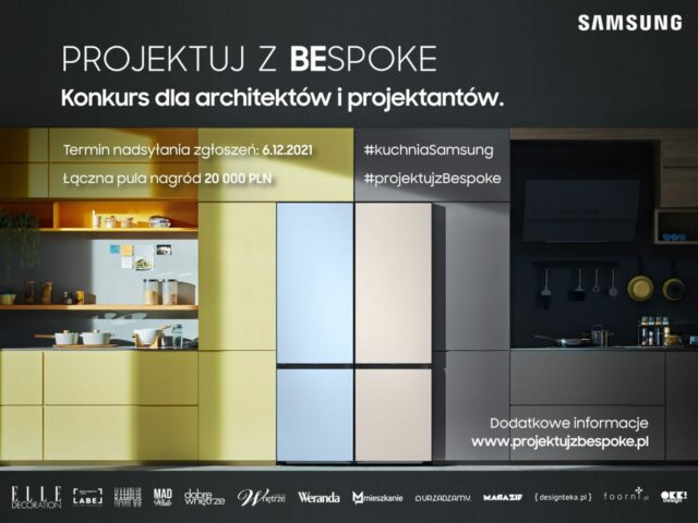 Trwa konkurs marki Samsung – PROJEKTUJ Z BESPOKE, skierowany do studentów, projektantów i architektów wnętrz