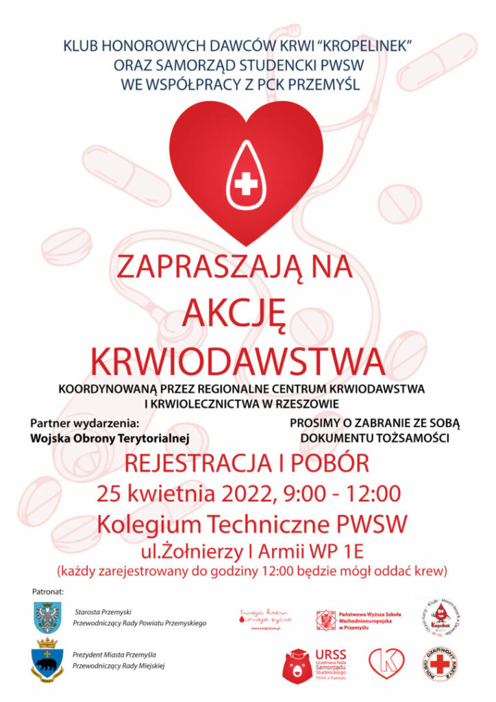 Akcja krwiodawstwa w PWSW