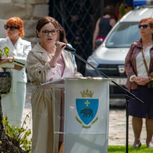 Wicewojewoda Podkarpacki - Jolanta Sawicka - w trakcie przemówienia